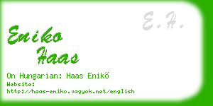 eniko haas business card