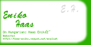 eniko haas business card